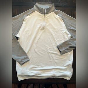 Peter Millar crown sport golf 1/4 zip sweater size large